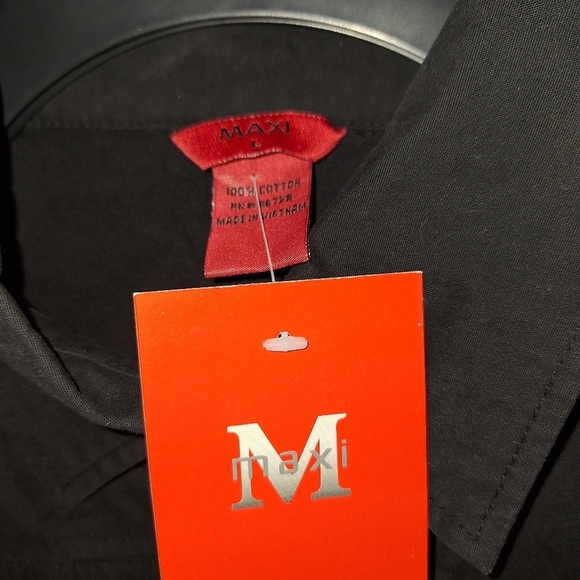 NWT Maxi Brand Black Button Up Jacket Size Large - Picture 5 of 7